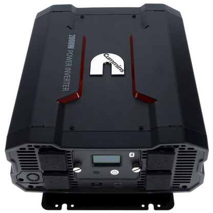 Cummins 2000 Watt Power Inverter Modified Sine Wave Car Inverter 12V to 110 Volts Two AC Outlets Two USB Ports (Full Cable Kit Included)