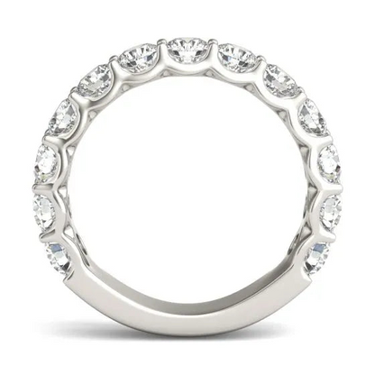 2 1/15 CTW Round Lab Grown Diamond Ring 14K White Gold (G-VS)