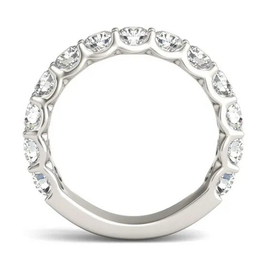 2 1/15 CTW Round Lab Grown Diamond Ring 14K White Gold (G-VS)