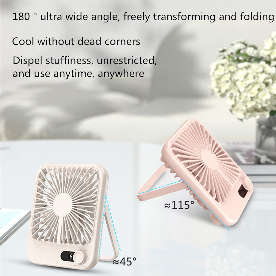 a small fan on a table