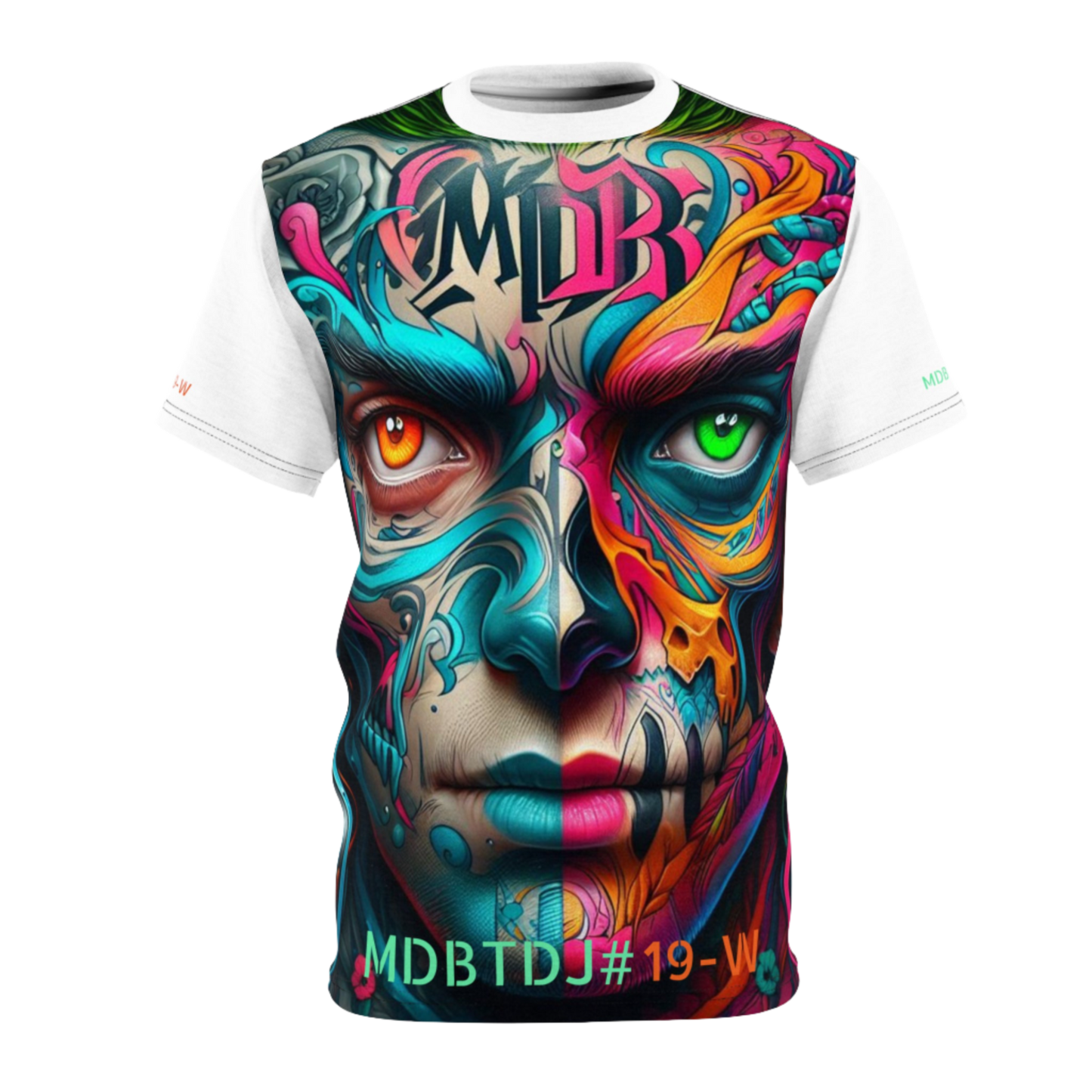 MDBTDJ#19-W Premium Art Tee Shirt - Tattooed Dj's Limited Edition - Unisex