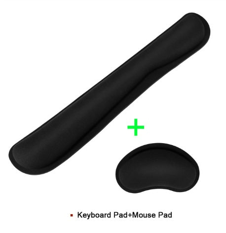 a black keyboard pad and mouse pad