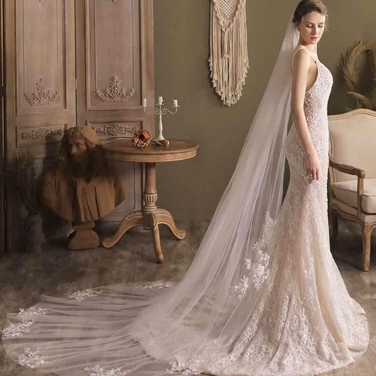 a woman in a wedding dress