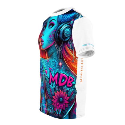 MDBTDJ#21-W Premium Art Tee Shirt - Tattooed Dj's Limited Edition - Unisex