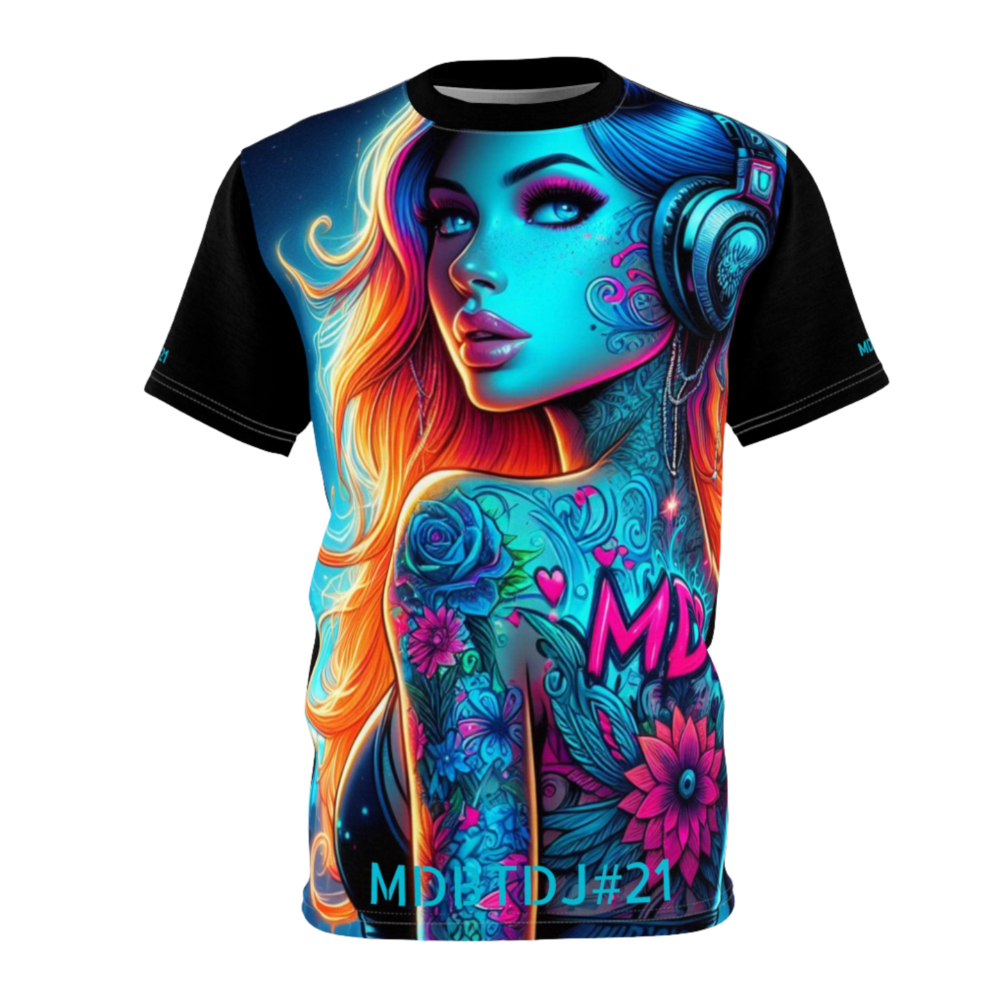MDBTDJ#21 Premium Art Tee Shirt - Tattooed Dj's Limited Edition - Unisex
