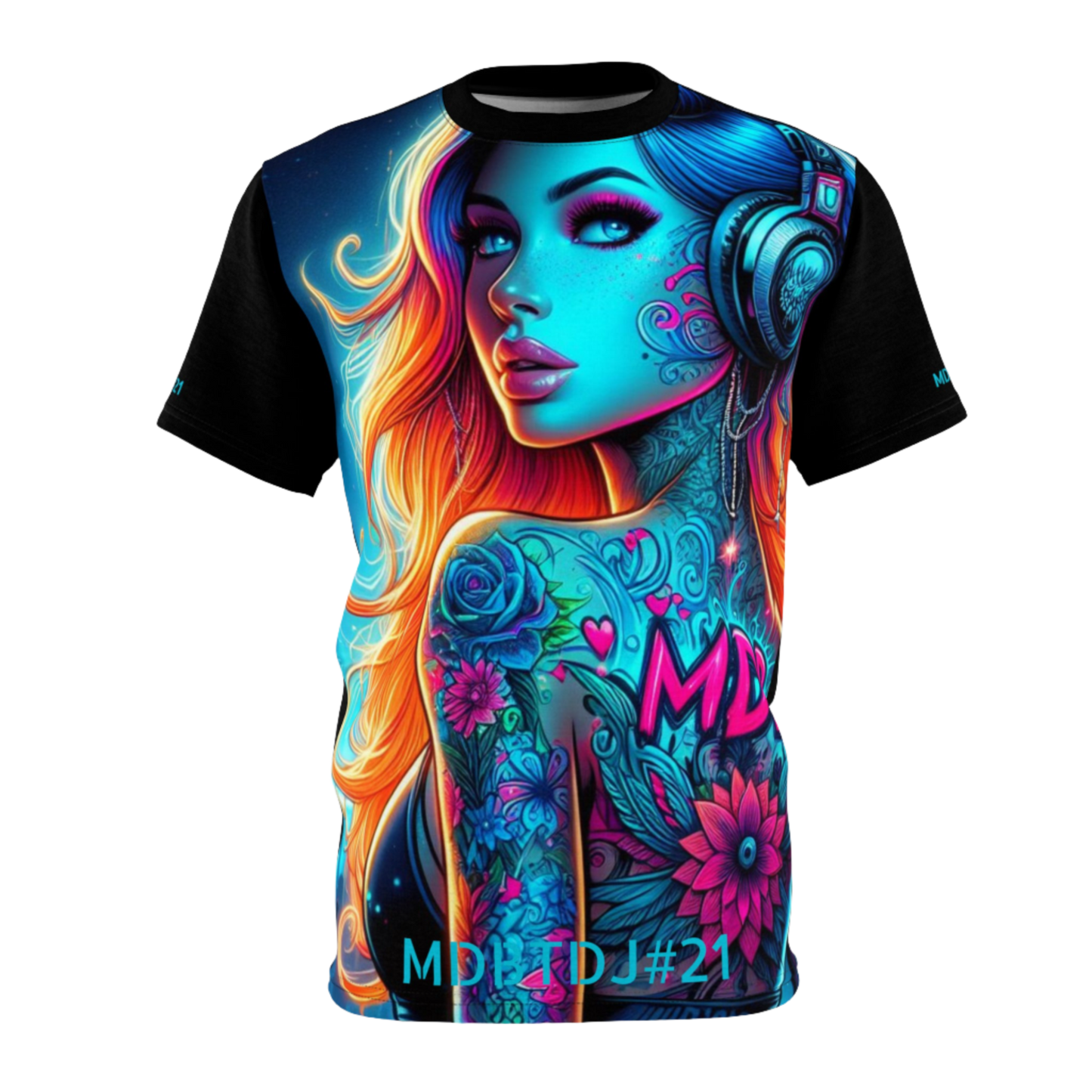 MDBTDJ#21 Premium Art Tee Shirt - Tattooed Dj's Limited Edition - Unisex