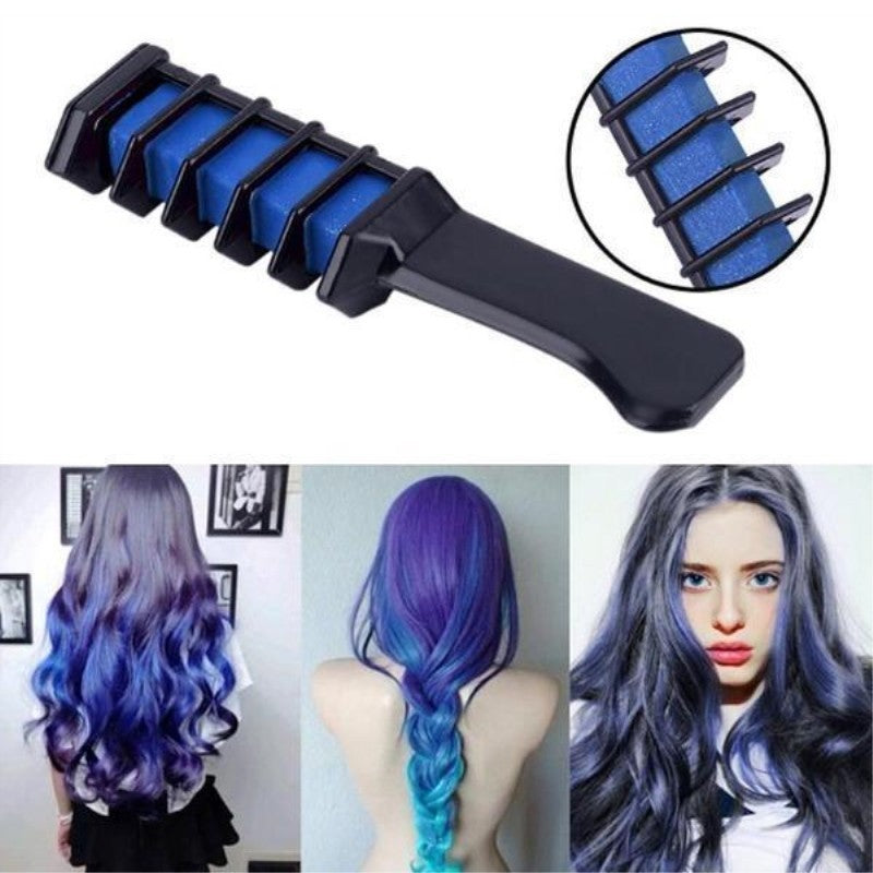 a hair dye tool with a woman and a mannequin