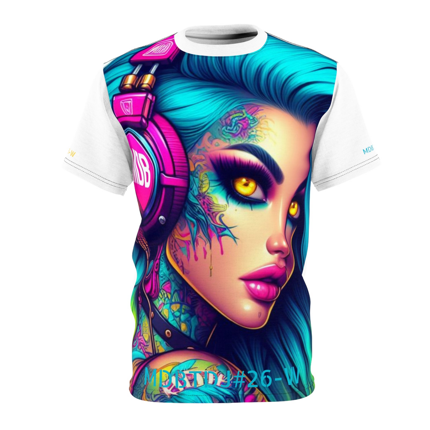 MDBTDJ#26-W Premium Art Tee Shirt - Tattooed Dj's Limited Edition - Unisex
