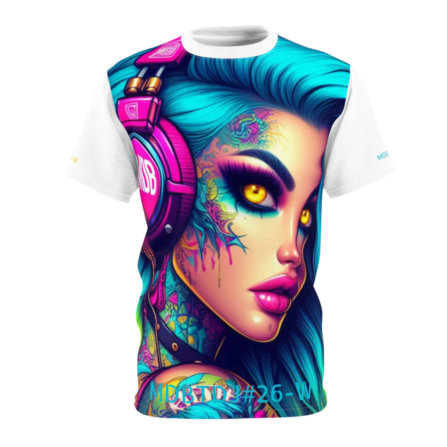 MDBTDJ#26-W Premium Art Tee Shirt - Tattooed Dj's Limited Edition - Unisex