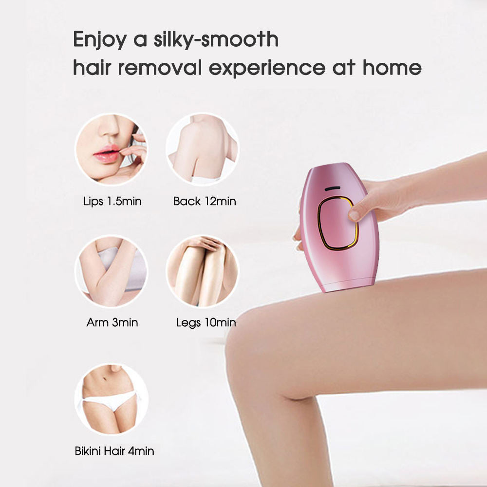 a person using a device to remove hair