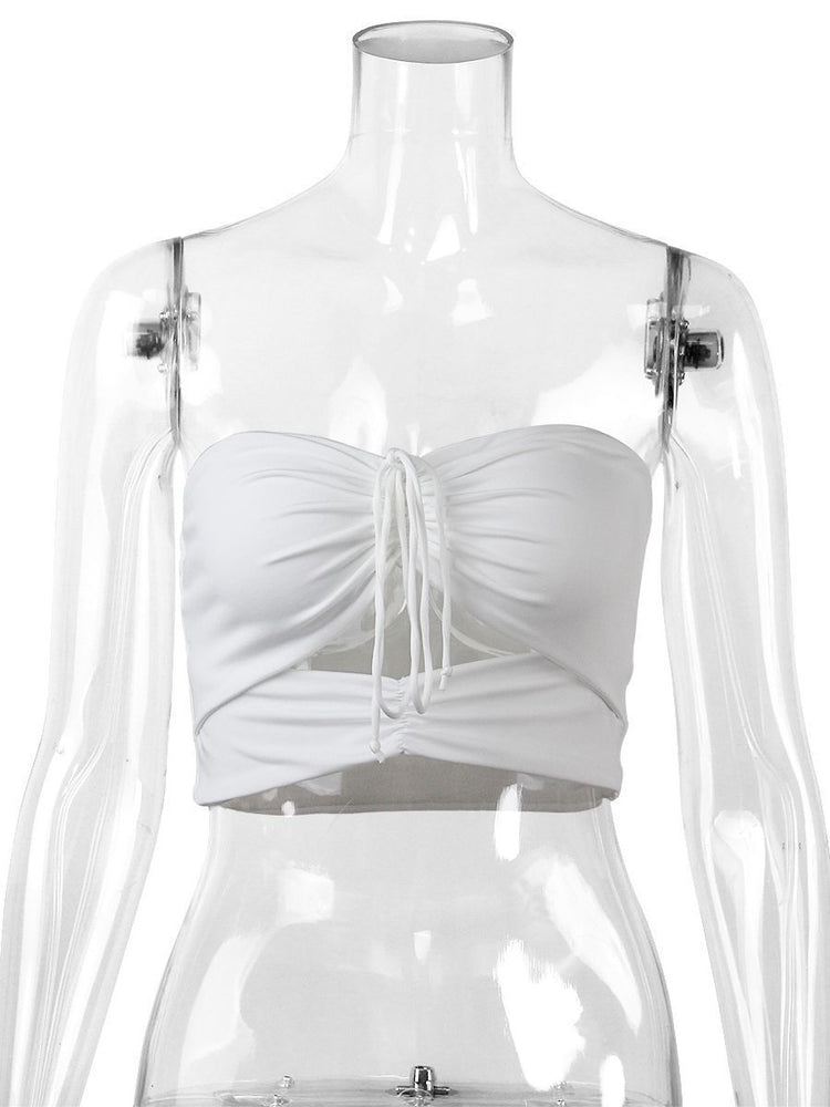 a white tube top on a mannequin