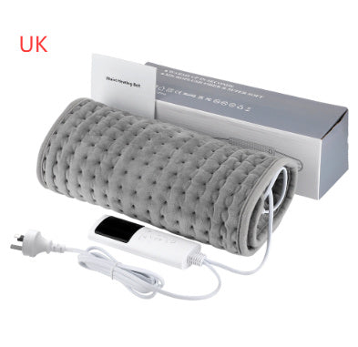 a grey electric heating pad