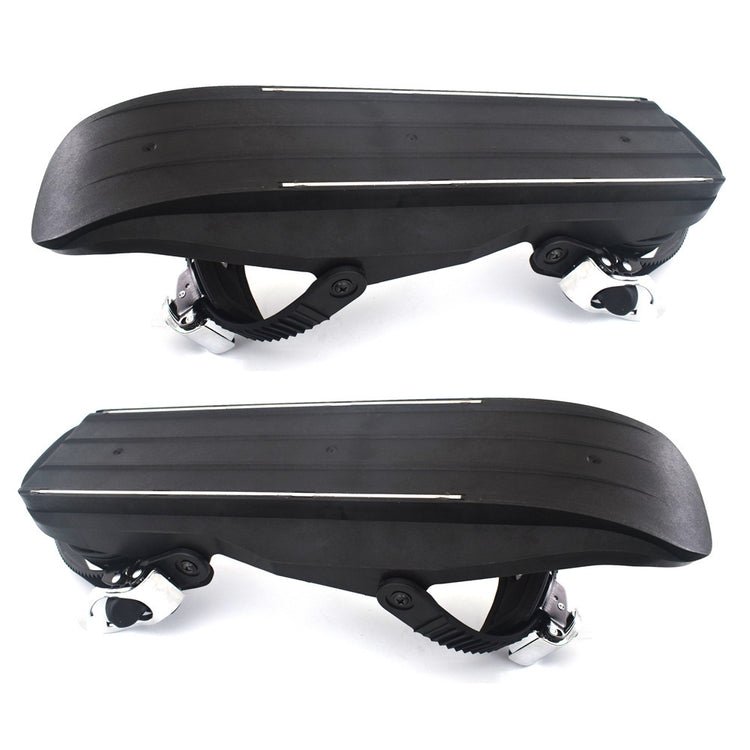 a pair of black bicycle pedals