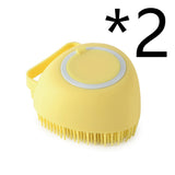 Silicone Pet Bath and Grooming Brush