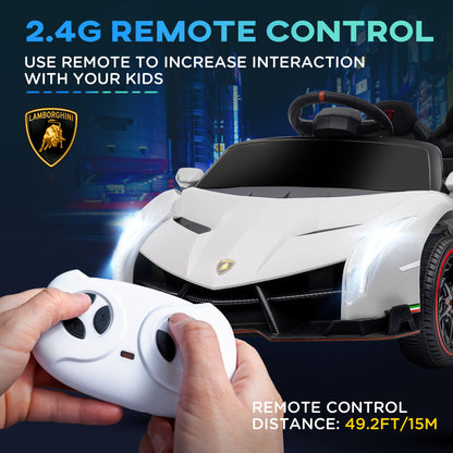 Lamborghini Veneno Licensed 12V Electric Kids Ride on Car with Bluetooth