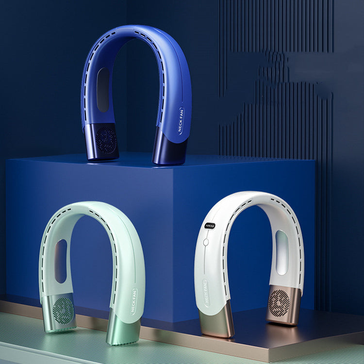 a group of blue and white objects on a shelf