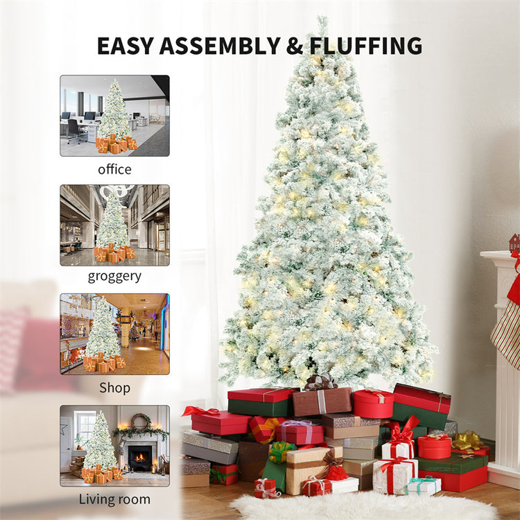 a christmas tree with presents