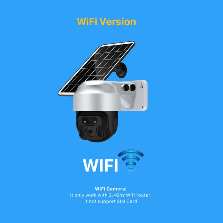 a wifi camera with a solar panel