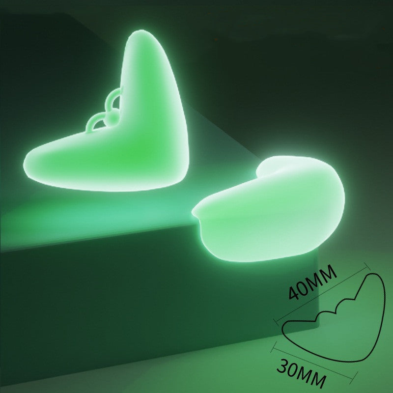 a pair of green shoes