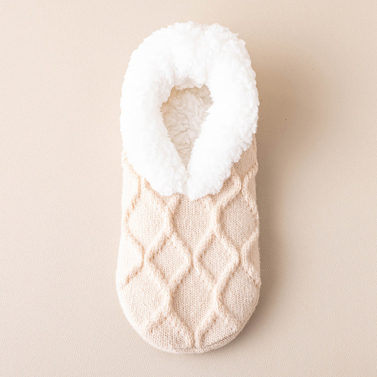 a white and pink sock