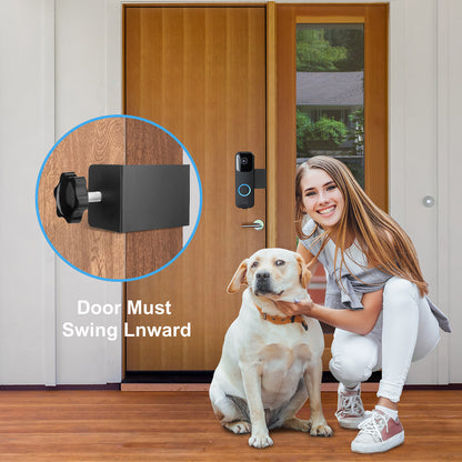 Doorbell Punch-free Anti-theft Fixed Door Holder Metal Bracket