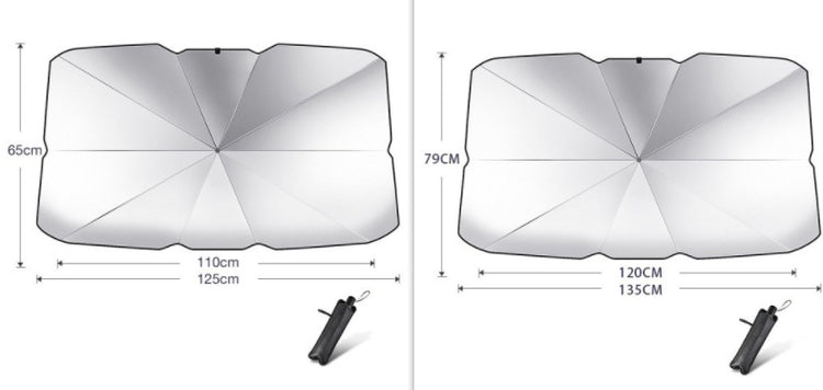 a comparison of a car window shade