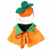 Reversible Pumpkin Halloween Cape for Pets