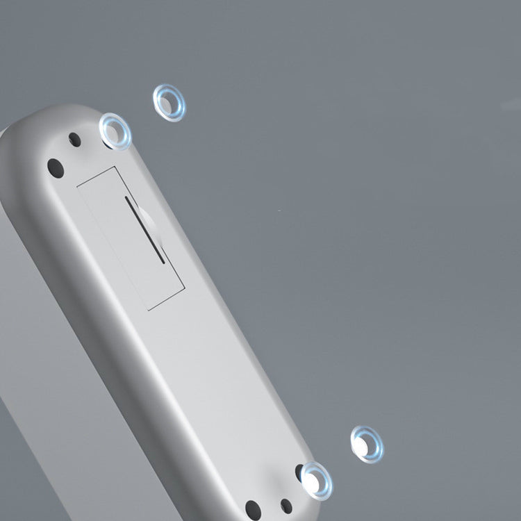 a white rectangular object with circles around it
