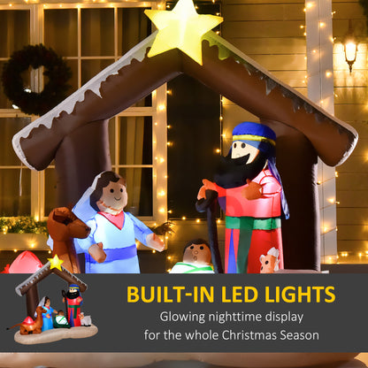 6' Christmas Inflatable Nativity Scene