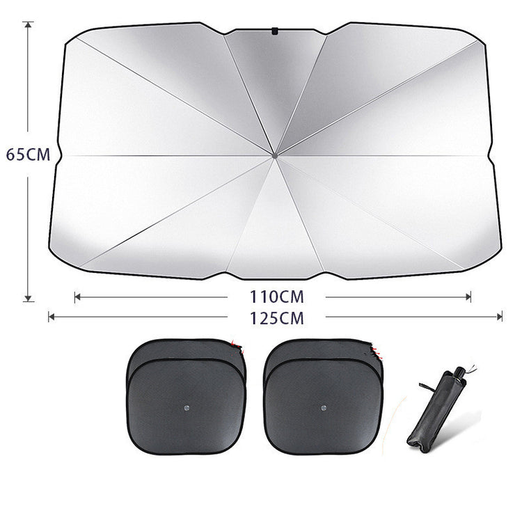 a diagram of a car sun shade