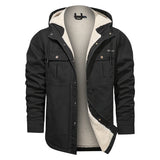Men Cotton Jacket Winter Thick Warm Parkas Male Plus Velvet Casual Hooded Coat