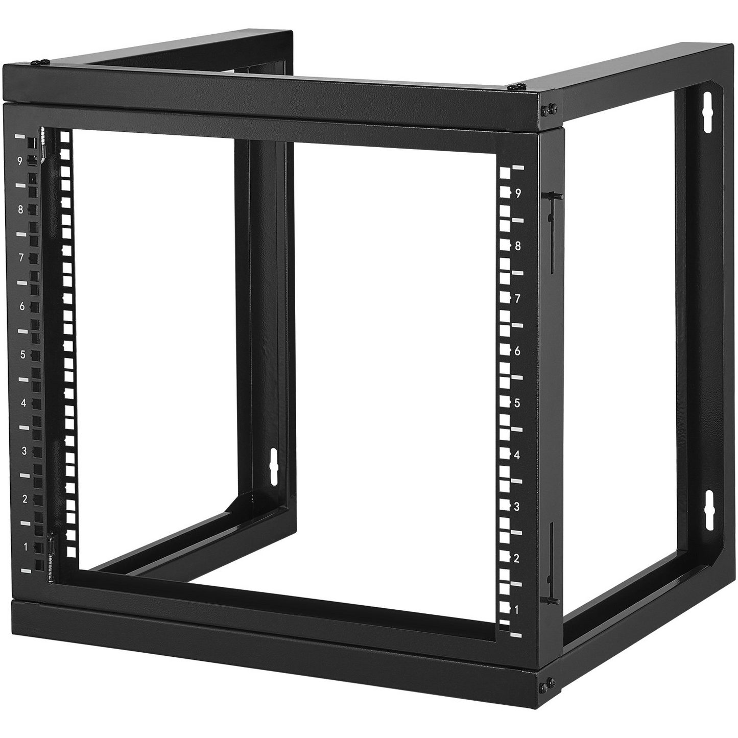 VEVOR 9U Wall Mount Rack 150 lbs/68.04 kg Open Frame Server Network Rack Black