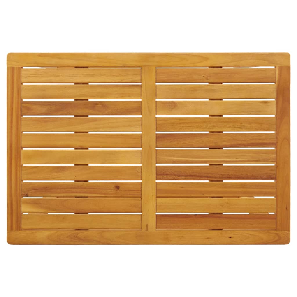 3-piece balcony furniture set with cushions, solid acacia wood