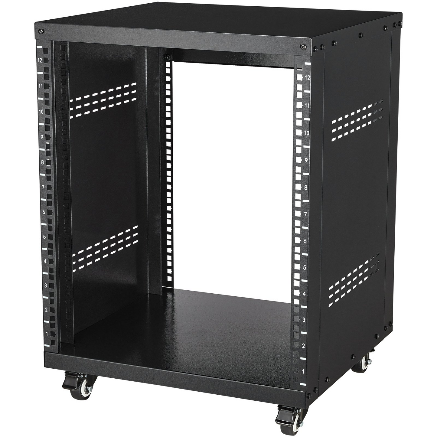 VEVOR 12U AV Rack Stand 500 lbs Capacity Network Stereo Recording Studio Rack