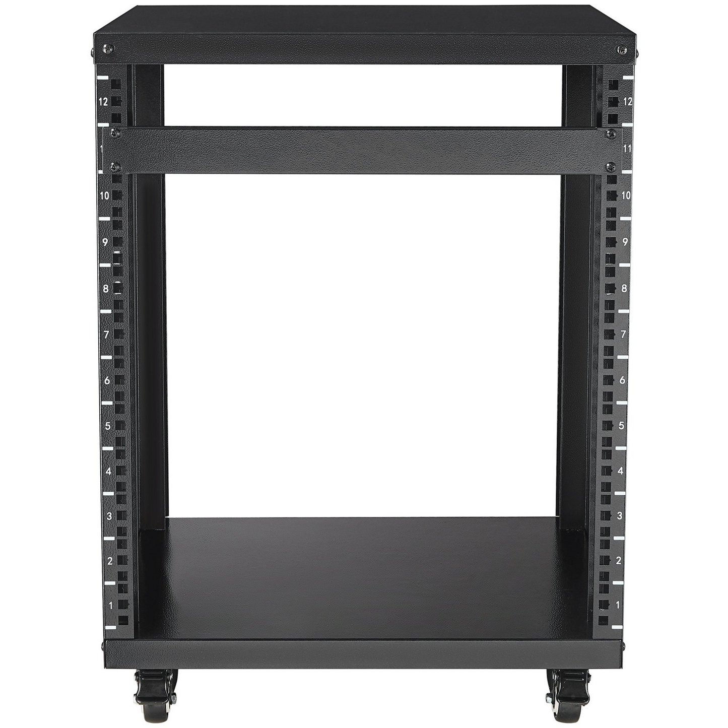 VEVOR 12U AV Rack Stand 500 lbs Capacity Network Stereo Recording Studio Rack