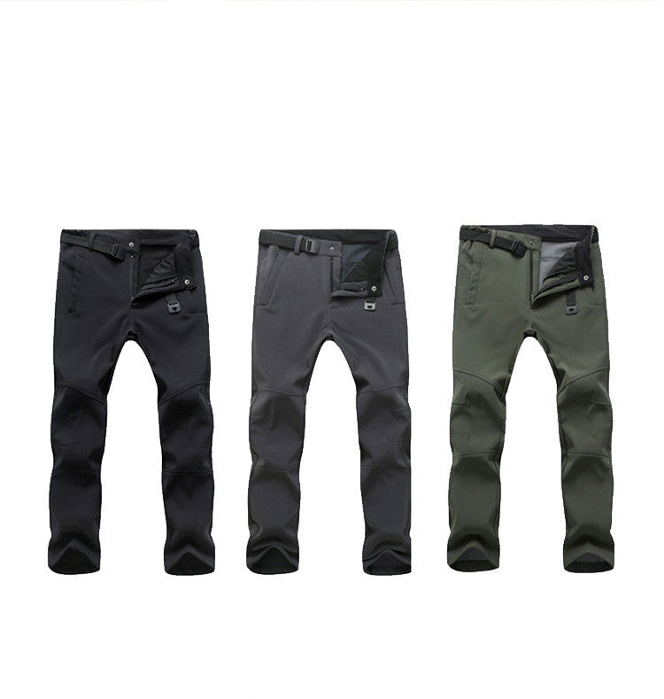 a group of pants with pockets