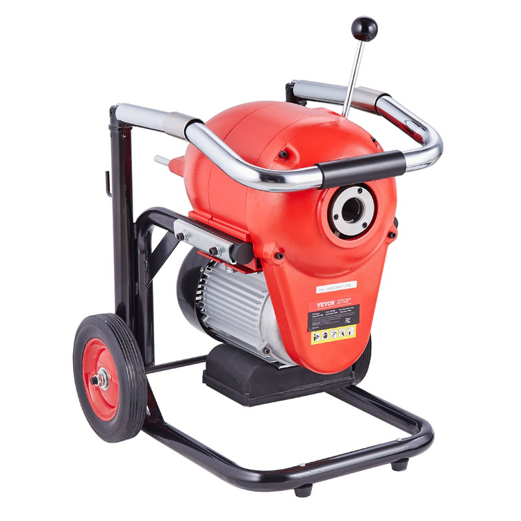 a red and black machine