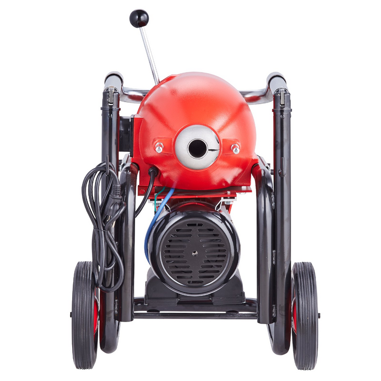 a red and black machine
