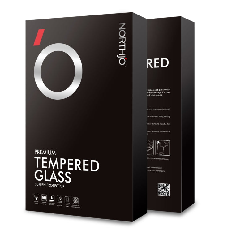 NORTHJO 2pcs Tempered Glass Film with Installation Frame - For iPhone 15 Pro