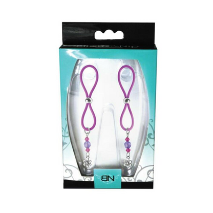 Bijoux De Nip Nipple Halos Flower Charm Purple