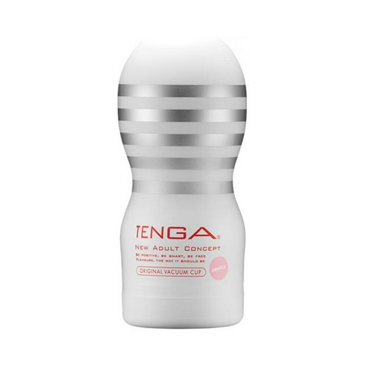 a white bottle with silver stripes