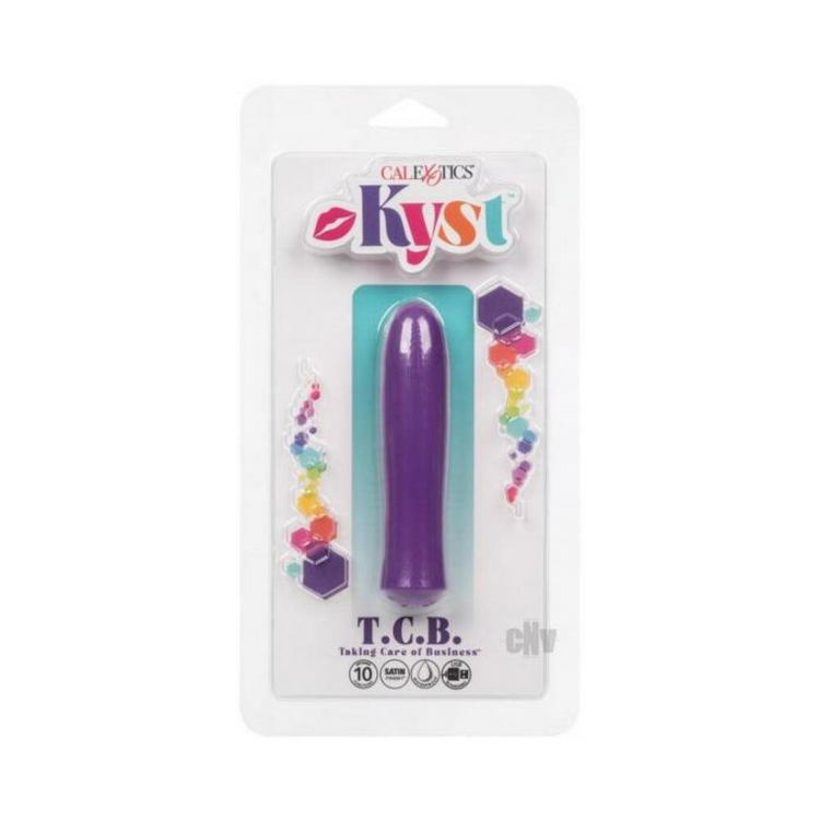 a purple condom in a package