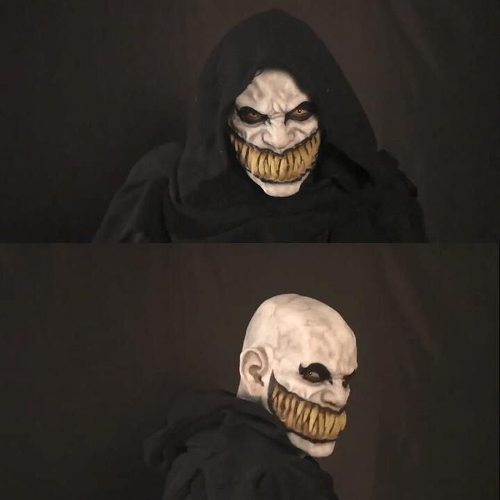 a person in a mask