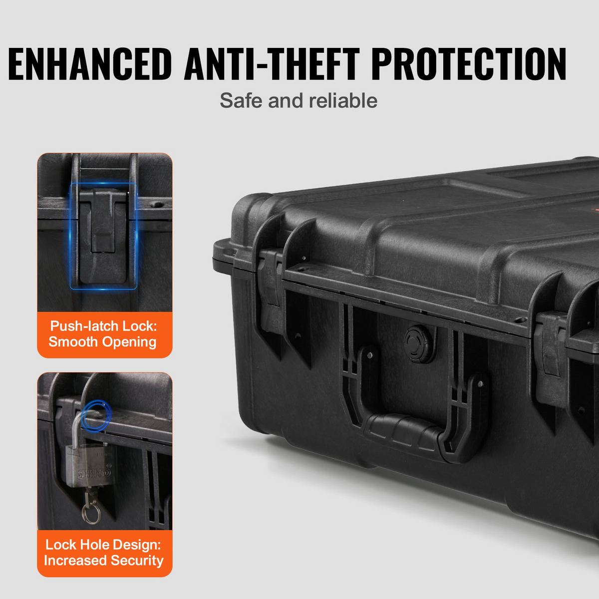 a black case with a lock