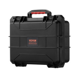 VEVOR 0.56 Cu.ft Weatherproof Hard Case with Handle Clips Padlock Holes PU Foam Protect Pistol, Microphone, and Camera Equipment