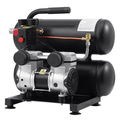 VEVOR Air Compressor Compact Portable Oil Free Compressor 4.6 Gallon 90 PSI