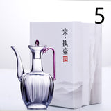 Heat-Resistant Wine Warmer Jug and Glass Set