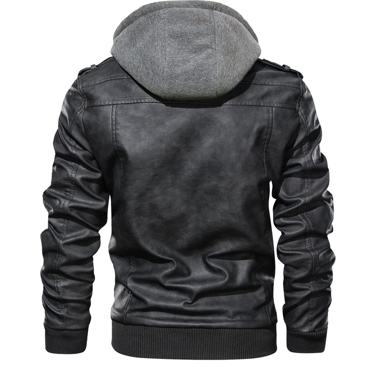 a black jacket with a hood