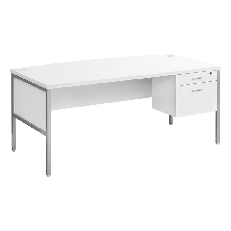 a white desk with drawers