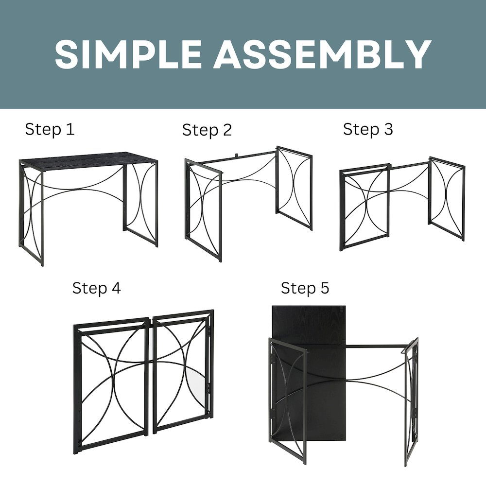 a step by step assembly of a table